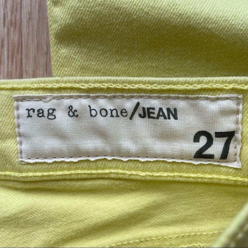 NWT Rag & Bone Canary Yellow Skinny Jeans - Size: 27 - Picture 4 of 15